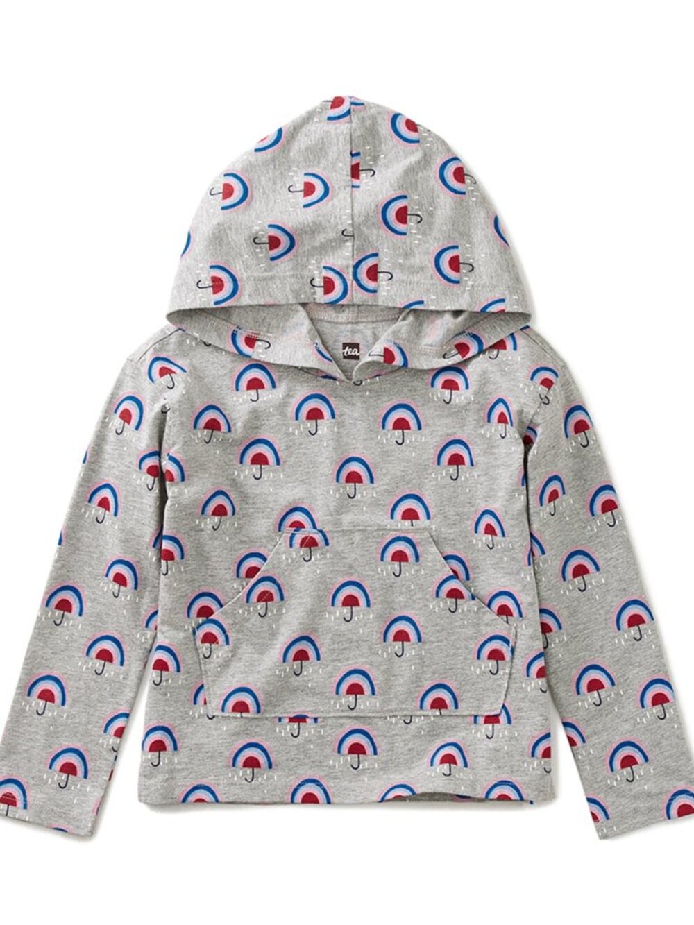 Tea Collection Kanga Hoodie, Umbrellas, Size 3T